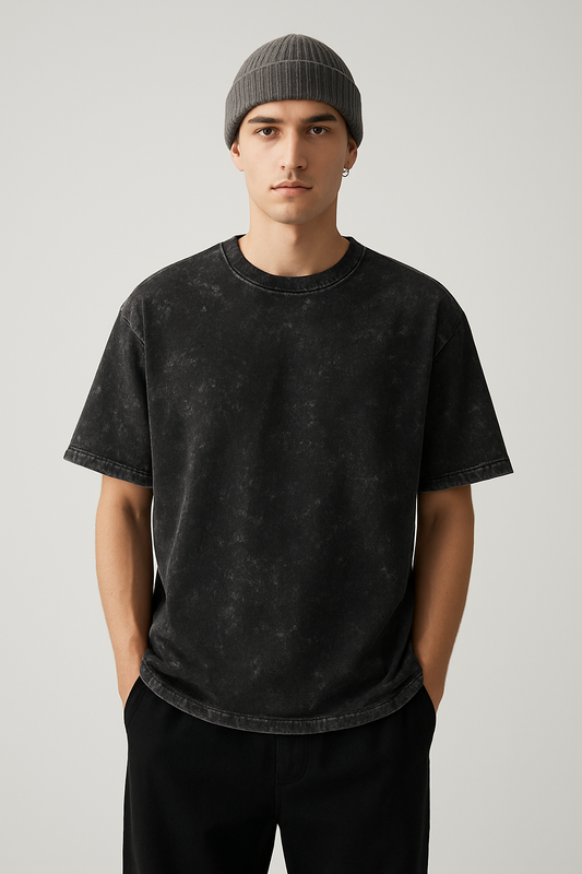 Unisex Acid Washed Oversized Tee