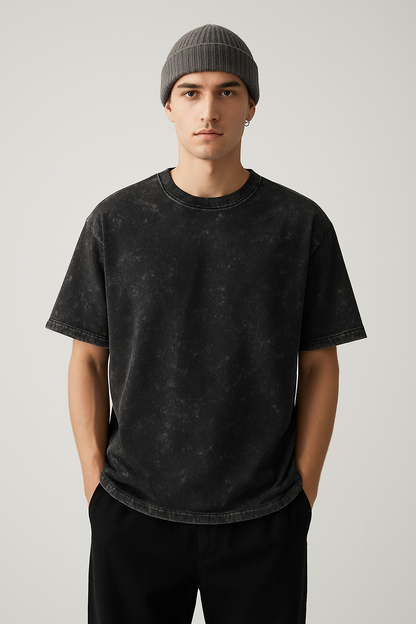 Unisex Acid Washed Oversized Tee
